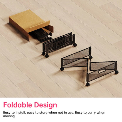 Foldable storage with wheels