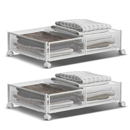 Foldable storage with wheels