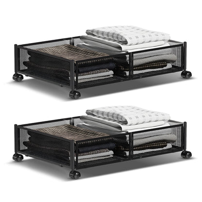 Foldable storage with wheels