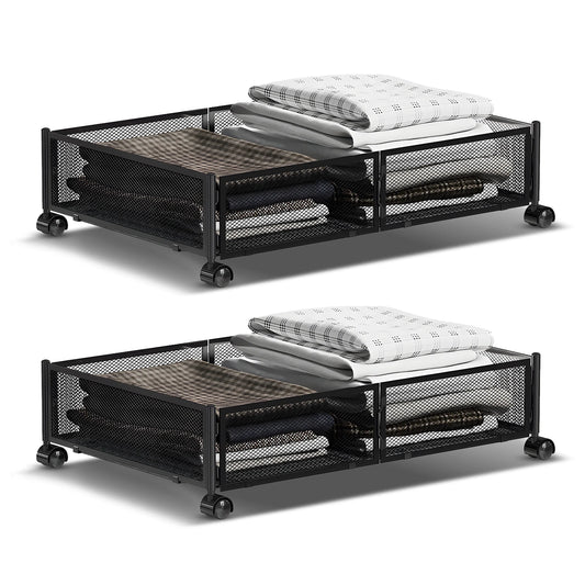 Foldable storage with wheels